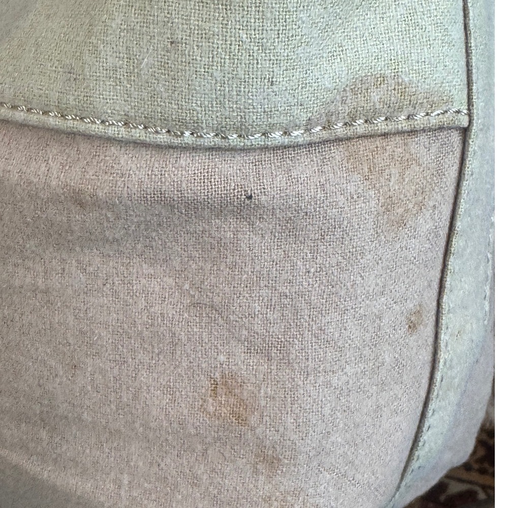 Y2K Gap Canvas Hobo Bag Tan Cream Indie Sleaze Boho Shoulder Bag Red Lining - Picture 7 of 8